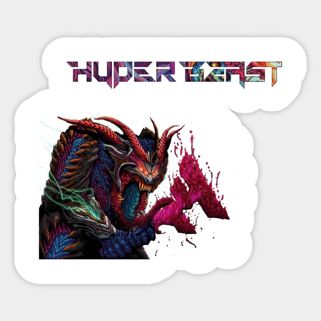 Hyper beast small Sticker by Sammyboysk